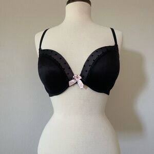 Victoria's Secret Black Bra with Pink Accent